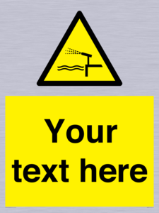 Custom warning water cannon